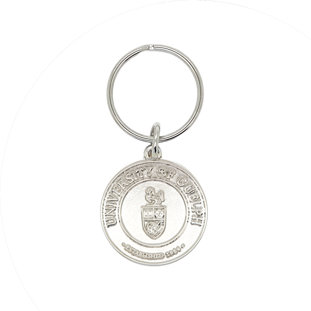 ENAMEL CREST KEYCHAIN