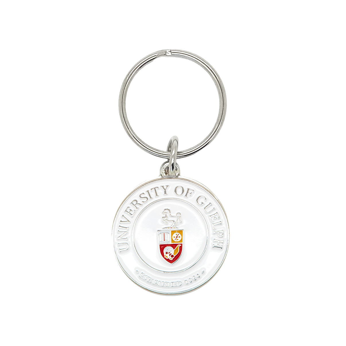 ENAMEL CREST KEYCHAIN