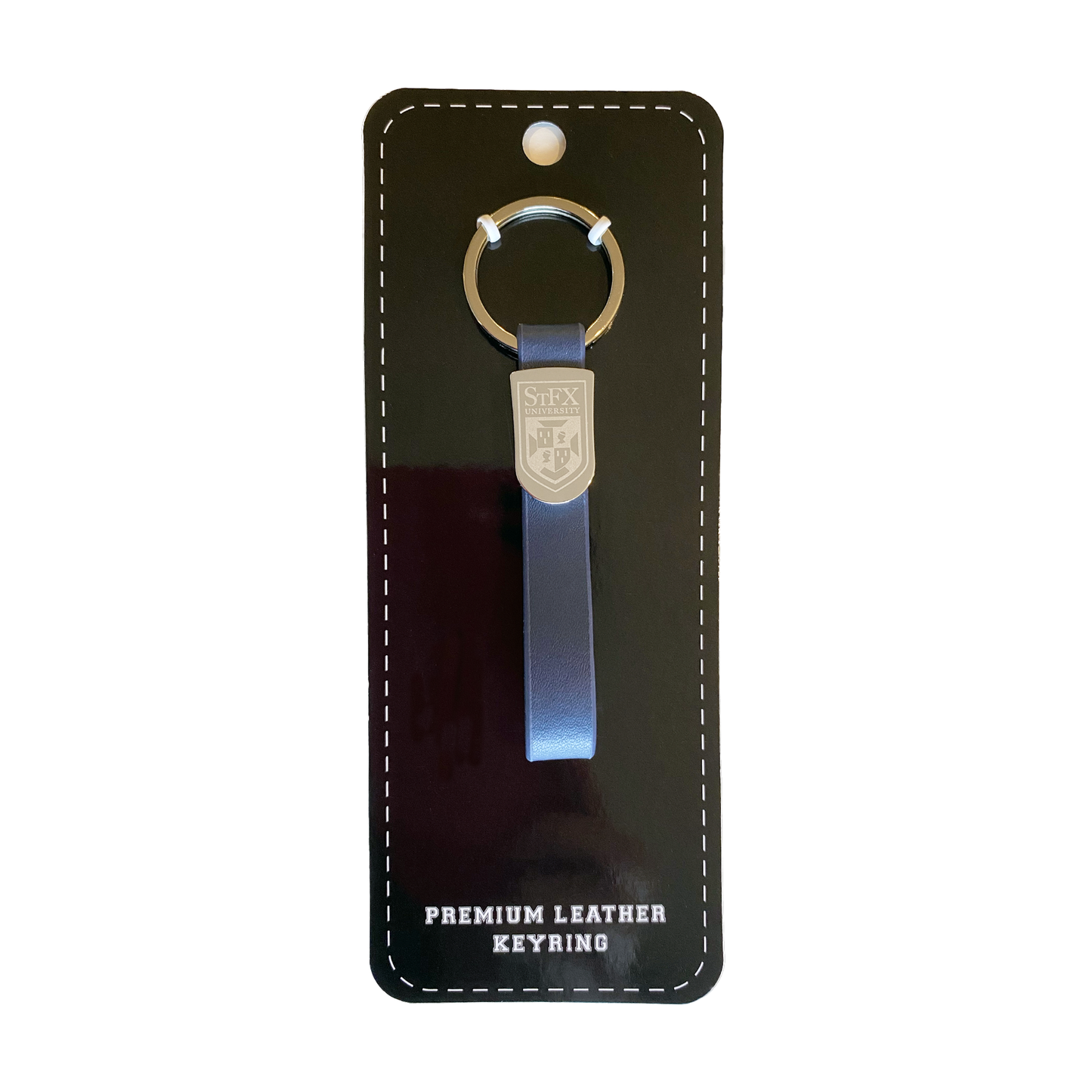 COLLEGIATE LEATHER KEYCHAIN