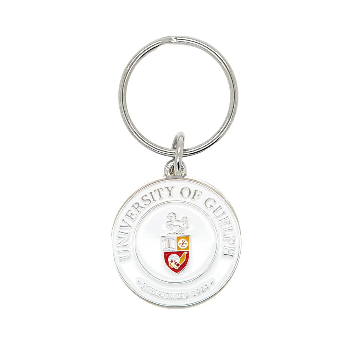 ENAMEL CREST KEYCHAIN