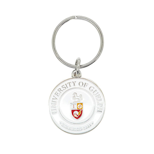 ENAMEL CREST KEYCHAIN