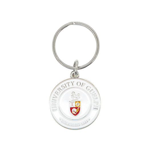 ENAMEL CREST KEYCHAIN