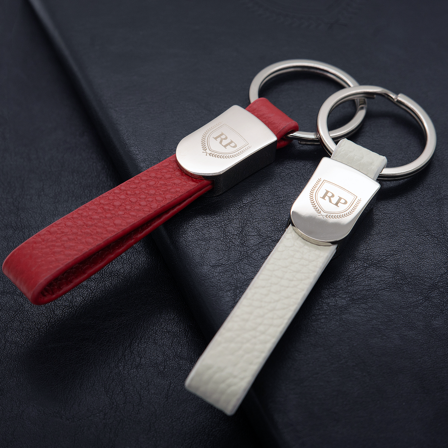 COLLEGIATE LEATHER KEYCHAIN